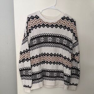 Hollister Geometric Patterned Sweater